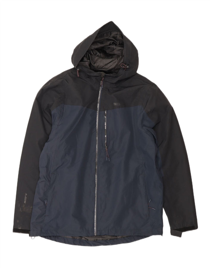 Mountain Warehouse Herren-Regenjacke, UK 40, Größe L, Marineblau, Farbblock