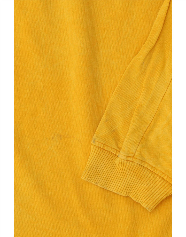 Zara Damen-Oversize-Sweatshirt-Pullover, Gr. 10, Größe S, Gelb, Baumwolle