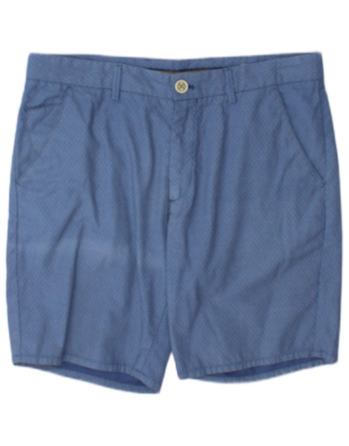 Massimo Dutti Herren Chinoshorts EU 40 Medium W31 Blaue Baumwolle