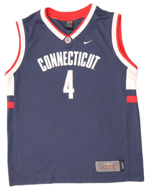 Nike Boys UConn Huskies Graphic Vest Top 13-14 Years XL Navy Blue