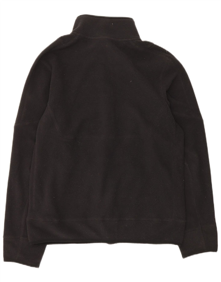 NIKE Herren Fleecejacke UK 36 Small Schwarz Polyester