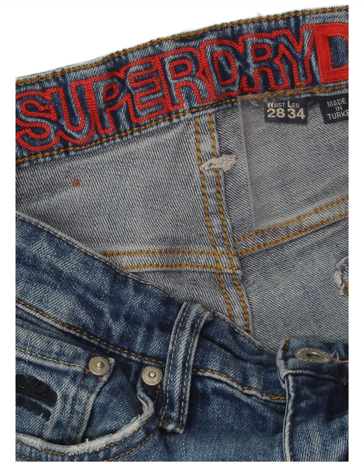 Superdry Damen Skinny Jeans W28 L30 Blau