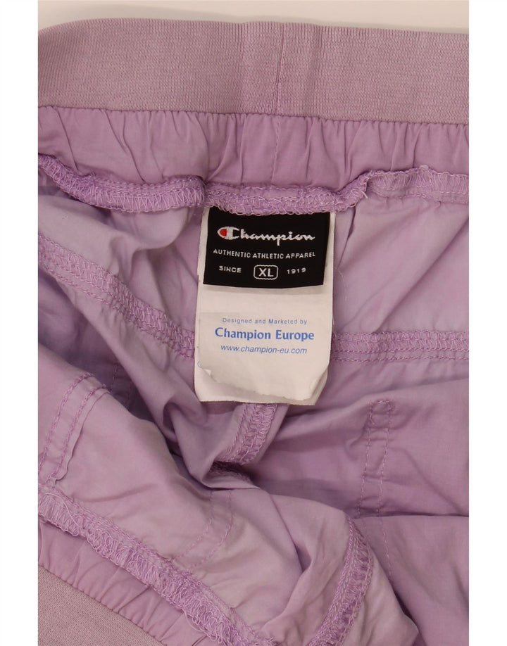 Champion Damen Bermudashorts XL W36 Lila Baumwolle