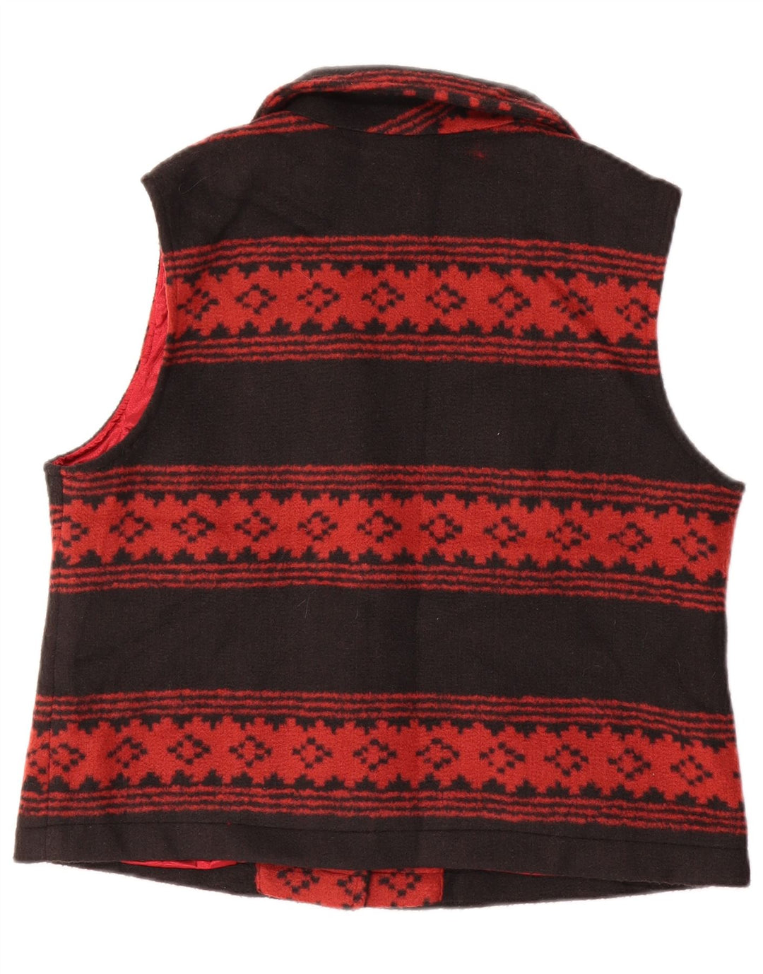Orvis Damen Weste UK 14 Mittelschwarzes geometrisches Acryl