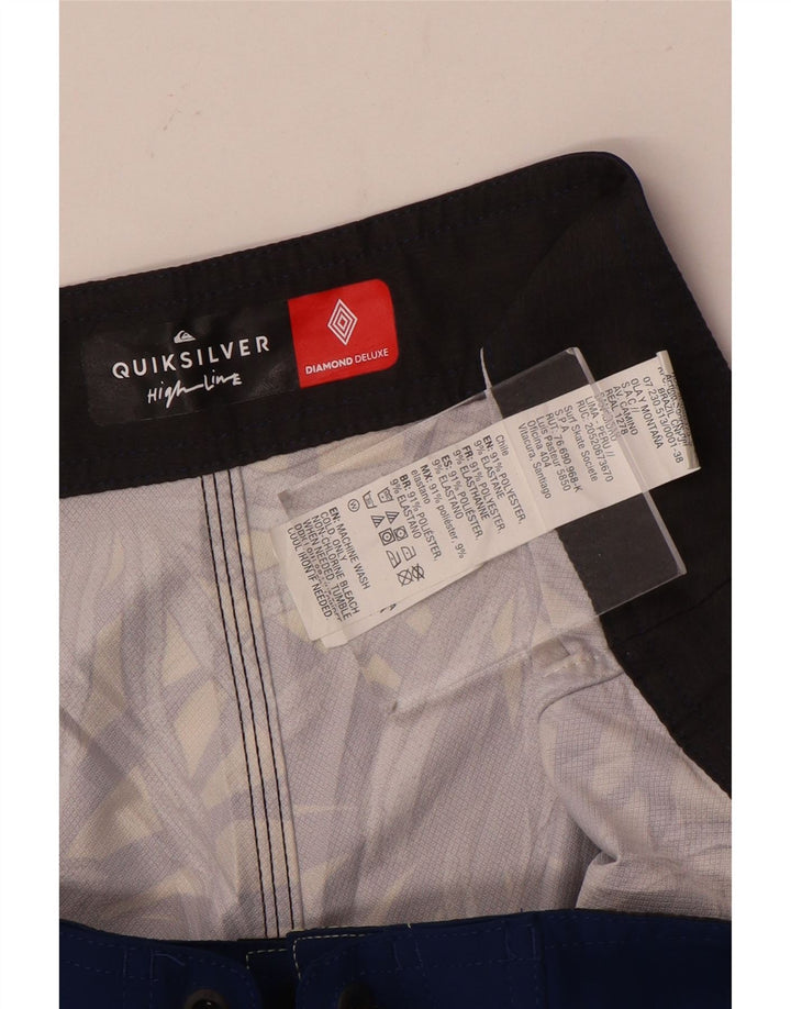 Quiksilver Herren-Badeshorts, groß, aus Polyester mit blauem Blumenmuster
