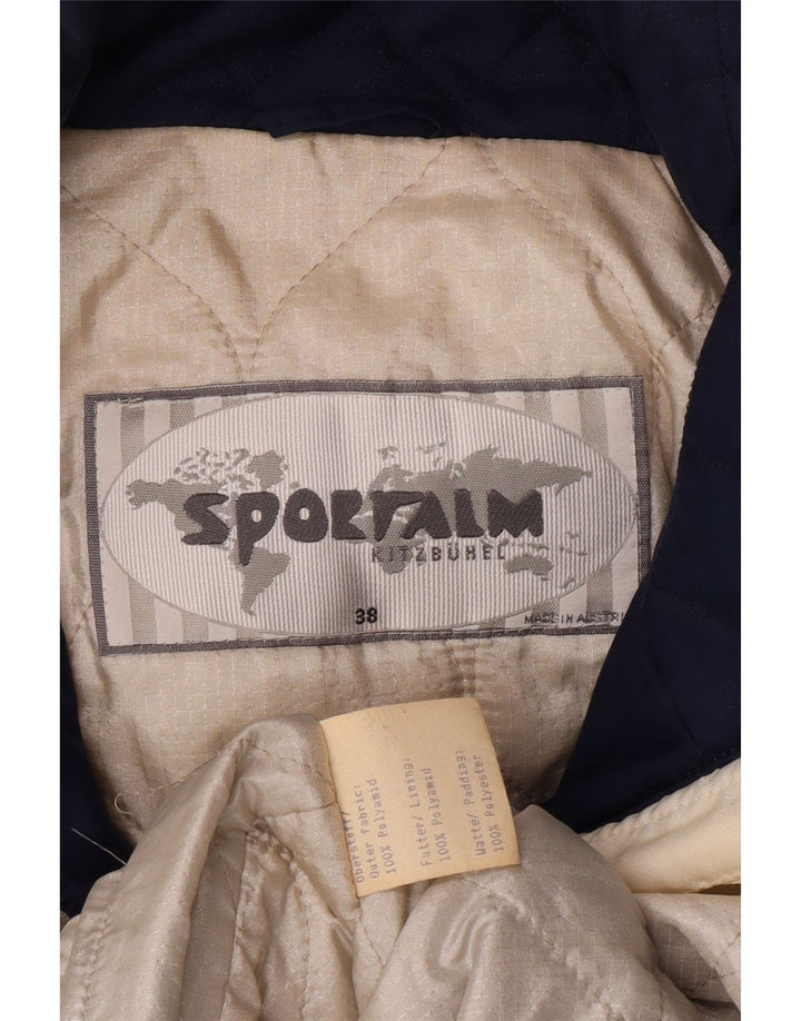 SPORTALM Damen Übergroßer grafischer Windjacke-Mantel EU 38 Medium Off White