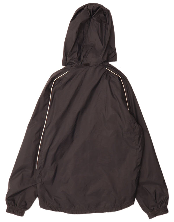 Nike Herren-Regenjacke mit Kapuze, UK 38, mittelgroß, schwarz, Nylon, Sport