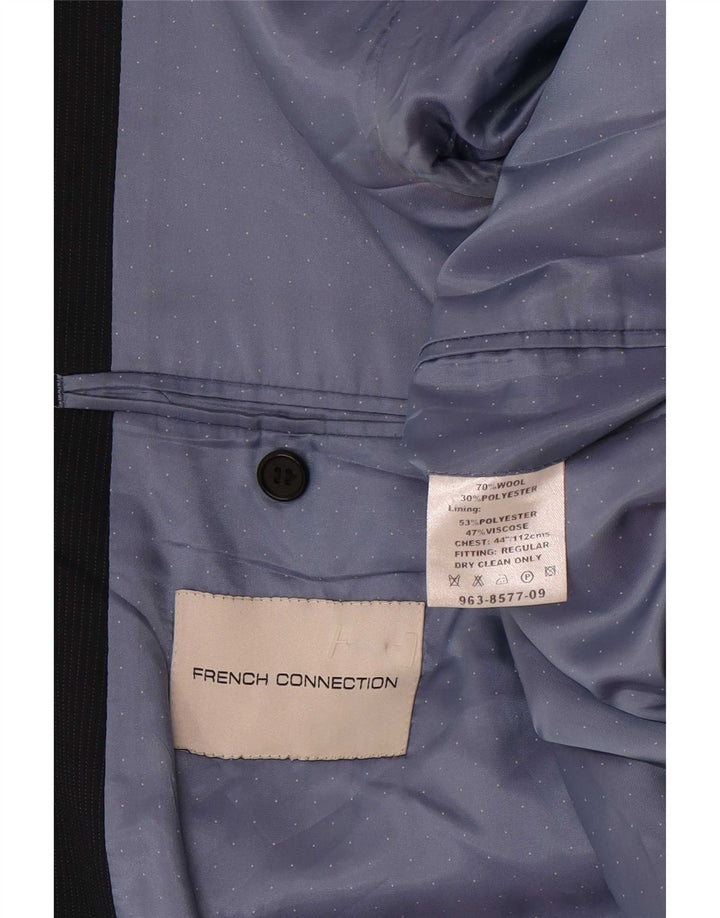 French Connection Herren-Blazer mit 2 Knöpfen, UK 44, 2XL, marineblaue Wolle
