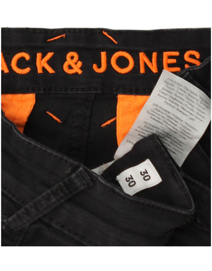 Jack & Jones Slim Cargo-Hose für Herren, W30, L25, graue Baumwolle