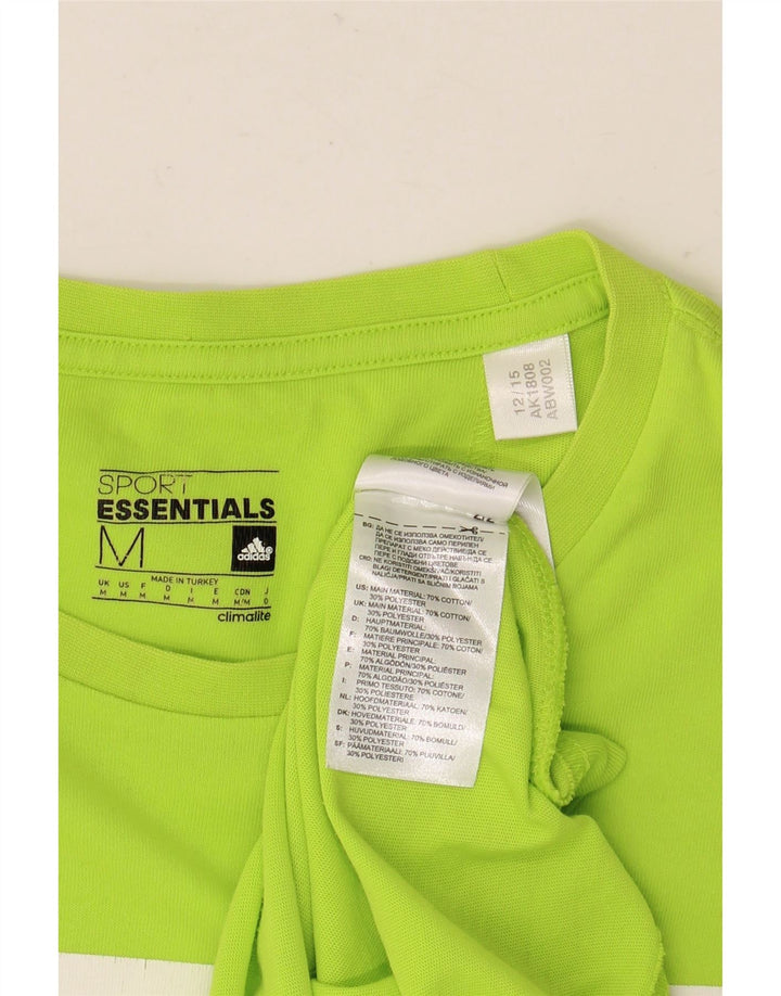 ADIDAS Herren Climalite Graphic T-Shirt Top mittelgrüne Baumwolle