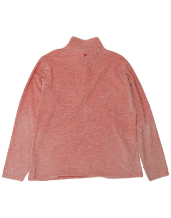 Mountain Warehouse Damen-Fleecepullover mit Reißverschluss am Hals, UK 18, XL, Rosa, Polyester