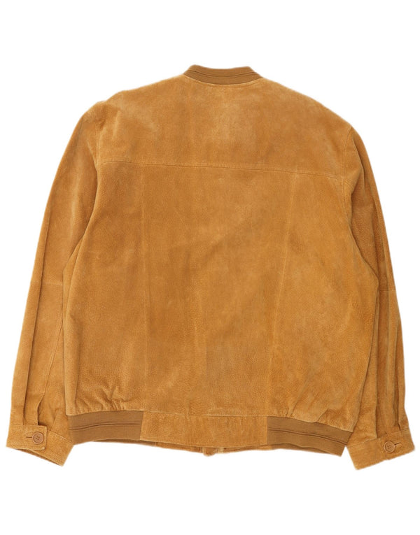 Torelli Herren Wildleder Bomberjacke UK 44 2XL Braunes Leder