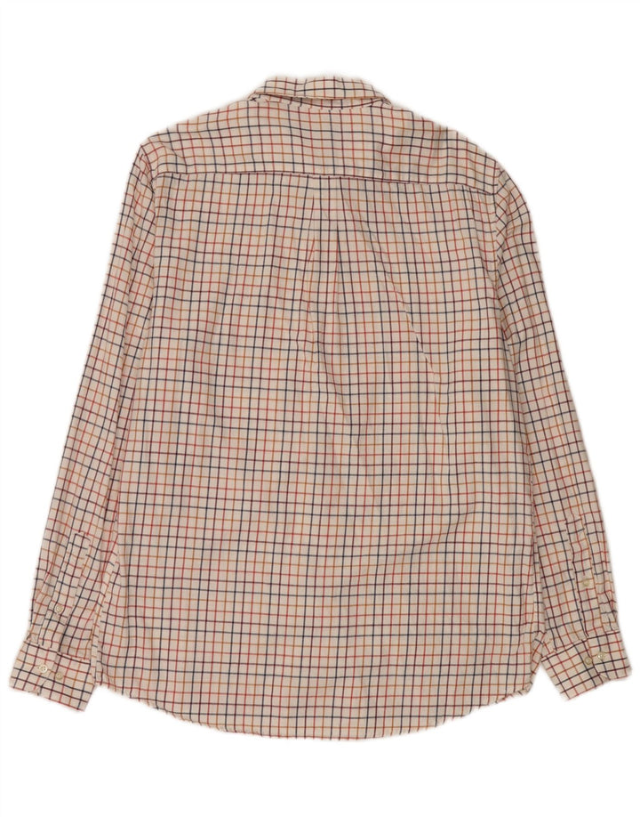 Barbour Herren-Hemd mit maßgeschneiderter Passform, groß, weiß kariert, Baumwolle