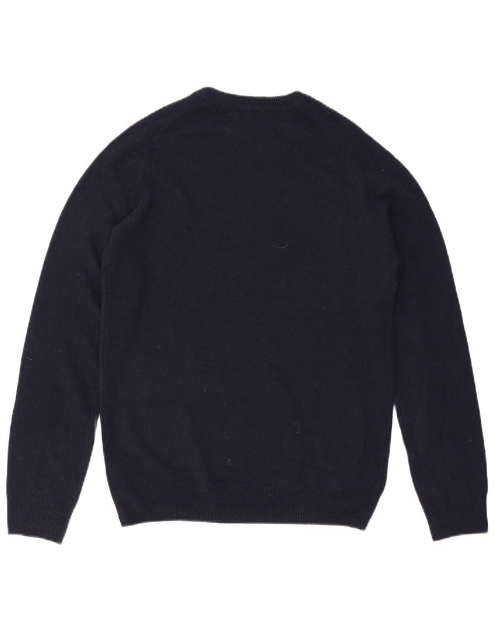 Marks & Spencer Herren-Pullover mit Rundhalsausschnitt, Größe S, marineblaue Wolle