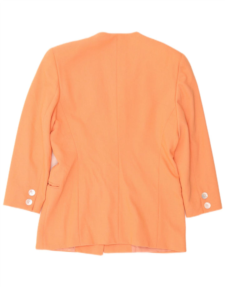 Ferre Damen 1-Knopf-Blazerjacke UK 14 Large Orange