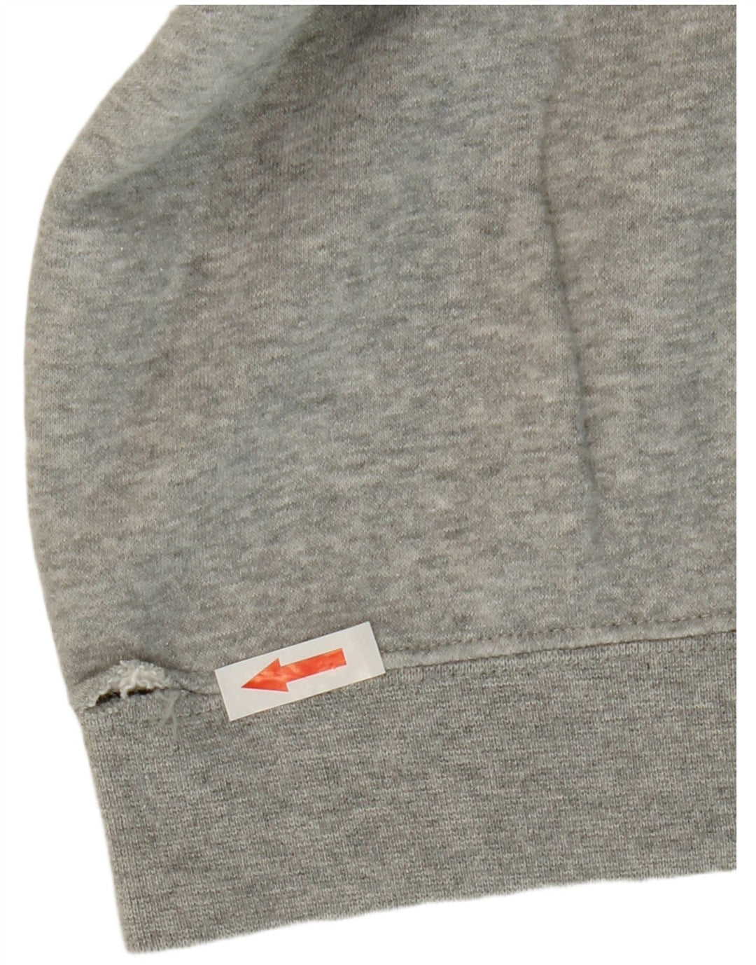 Nike Damen Kapuzenpullover UK 14 Mittelgraue Baumwolle