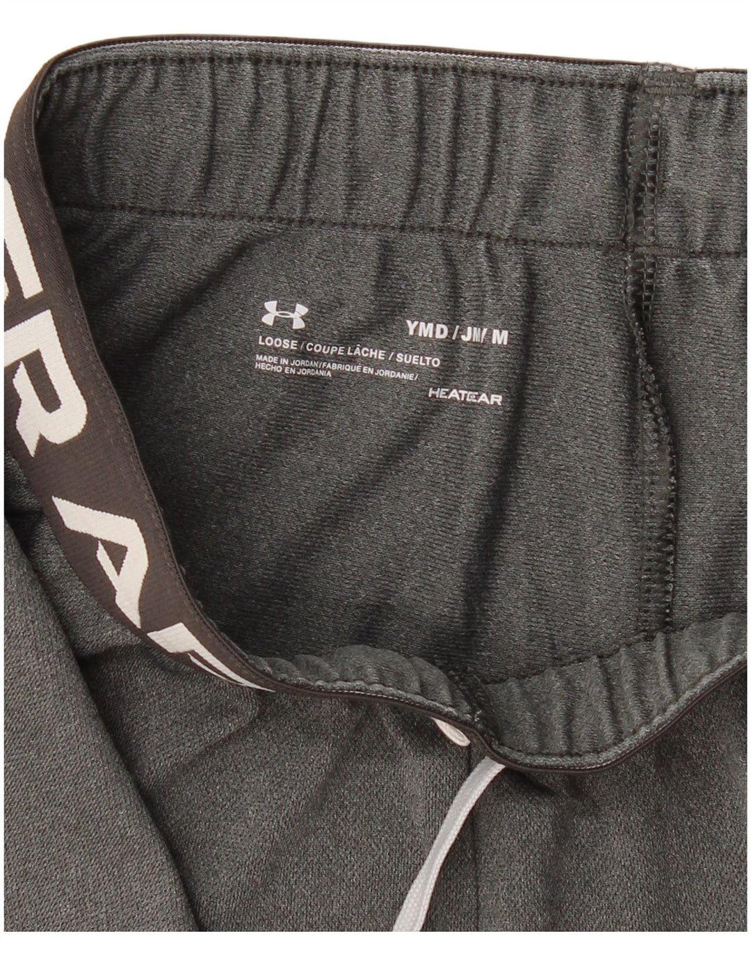 UNDER ARMOUR Heat Gear Graphic Sportshorts für Mädchen, 9–10 Jahre, Mittelgrau