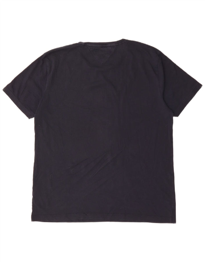 Tommy Hilfiger Herren Grafik T-Shirt Top 3XL Marineblau Baumwolle