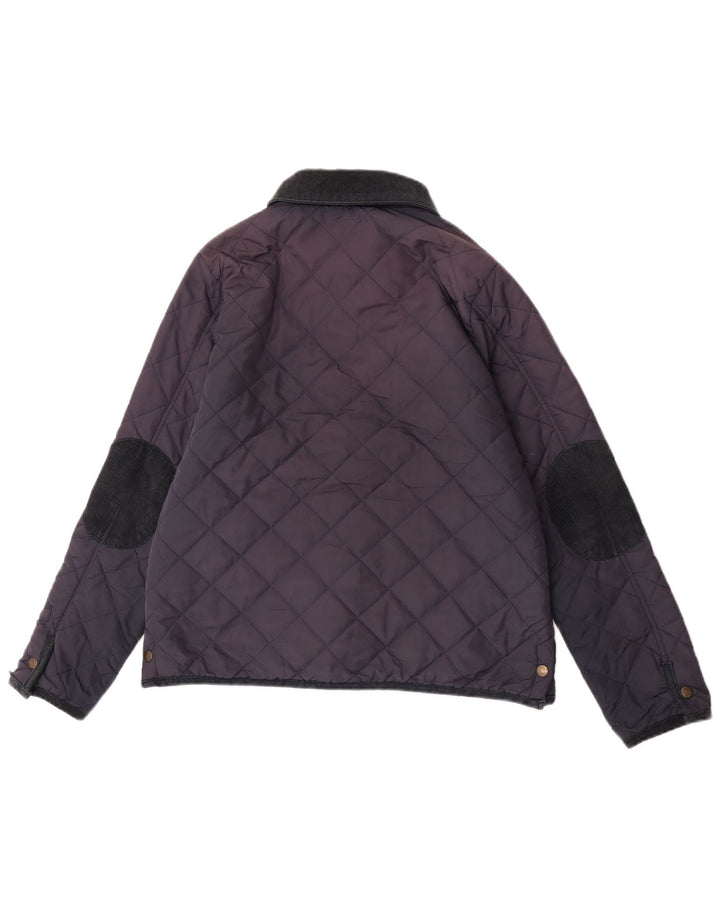 Jack Wills Damen Steppjacke UK 14 Large Marineblaues Nylon