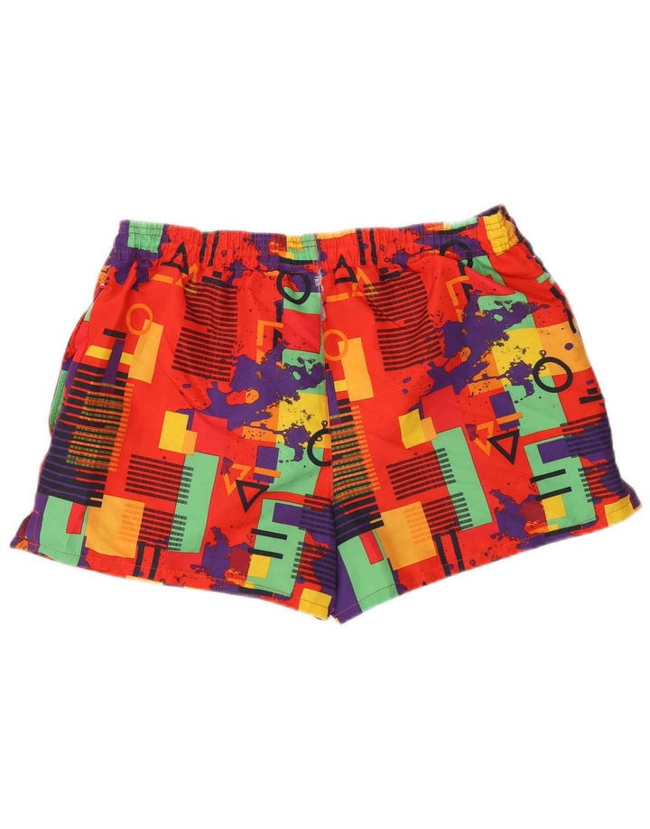 Umbro Herren-Badeshorts, mittelgroß, mehrfarbig, geometrisch, Polyester