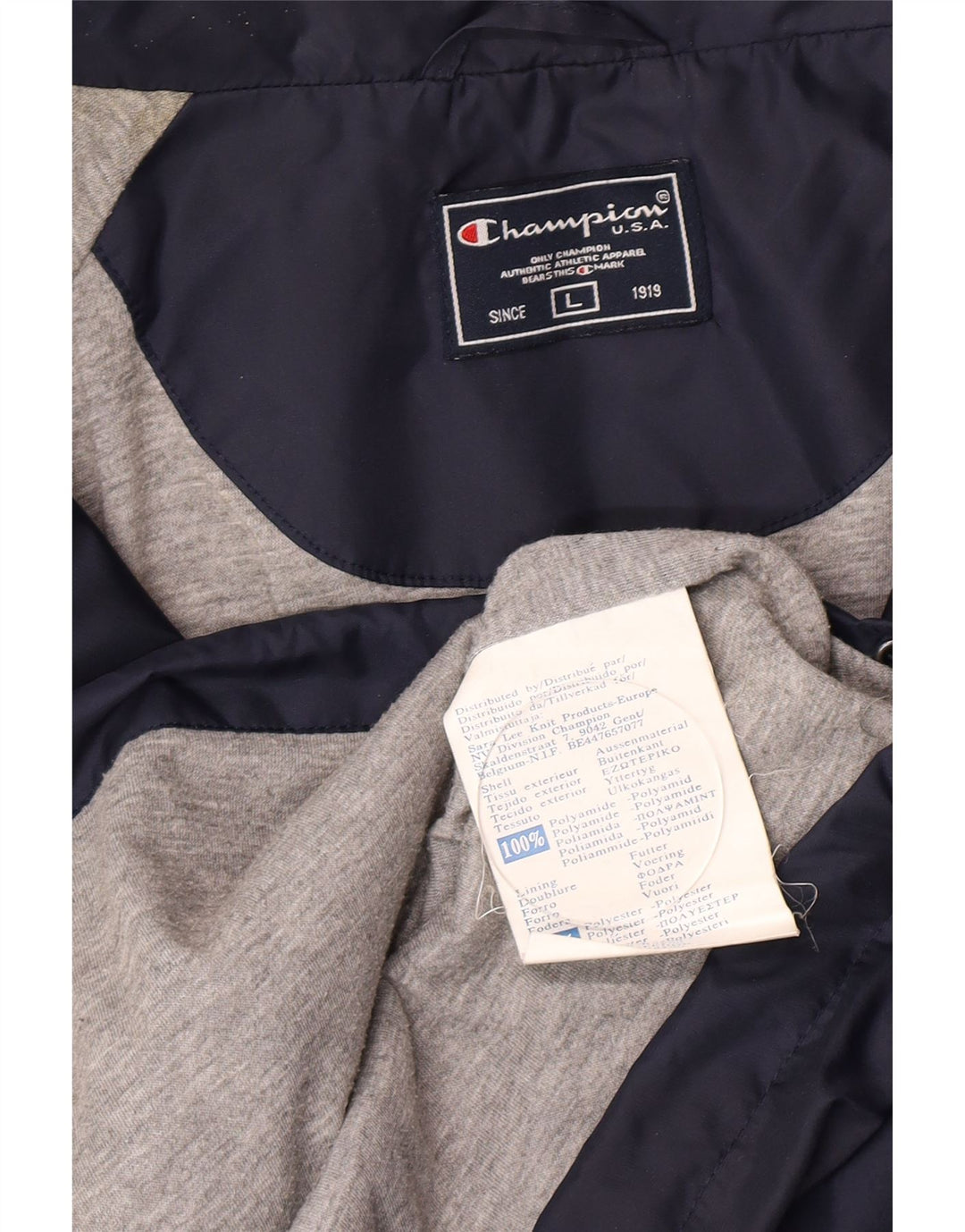 Champion Herren Regenjacke UK 40 Large Marineblau Polyamid