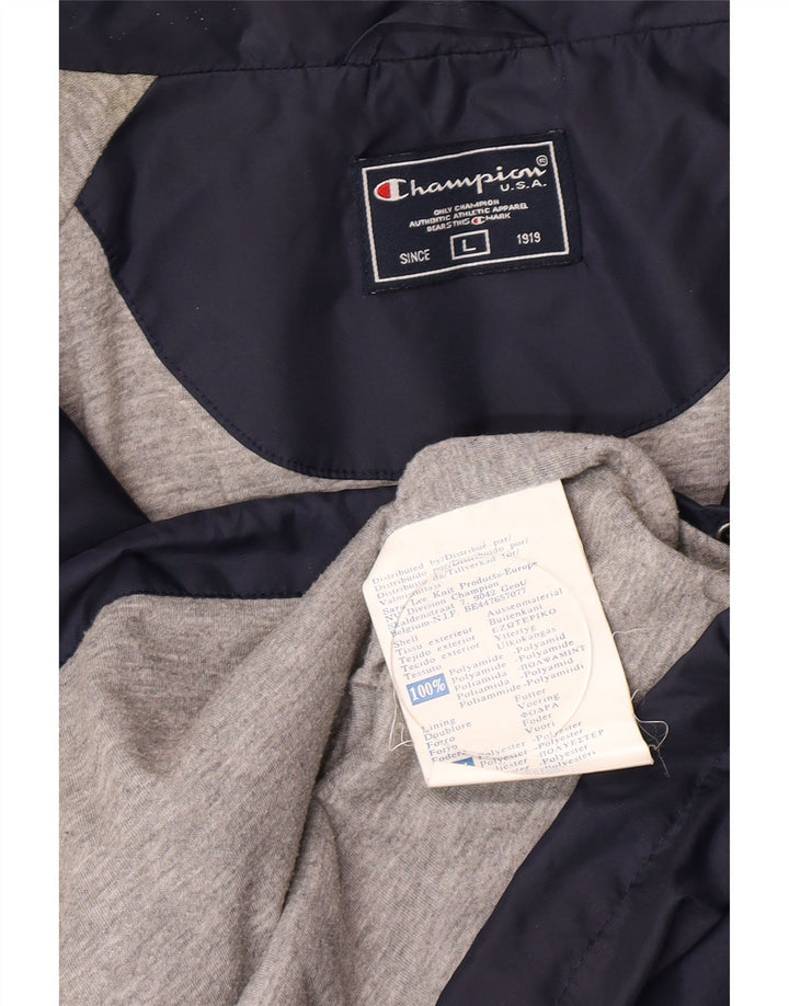 Champion Herren Regenjacke UK 40 Large Marineblau Polyamid