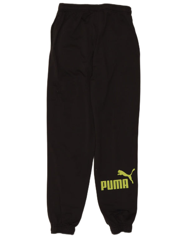Puma Jungen Graphic Trainingshose Jogger 13–14 Jahre, schwarzes Polyester