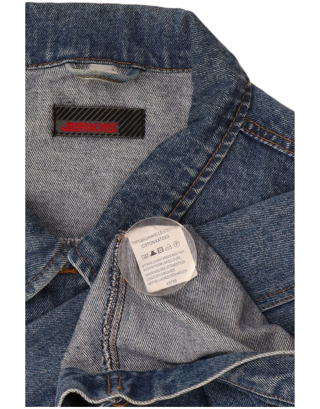 Jeaxxs Herren Jeansjacke UK 42 XL Blaue Baumwolle