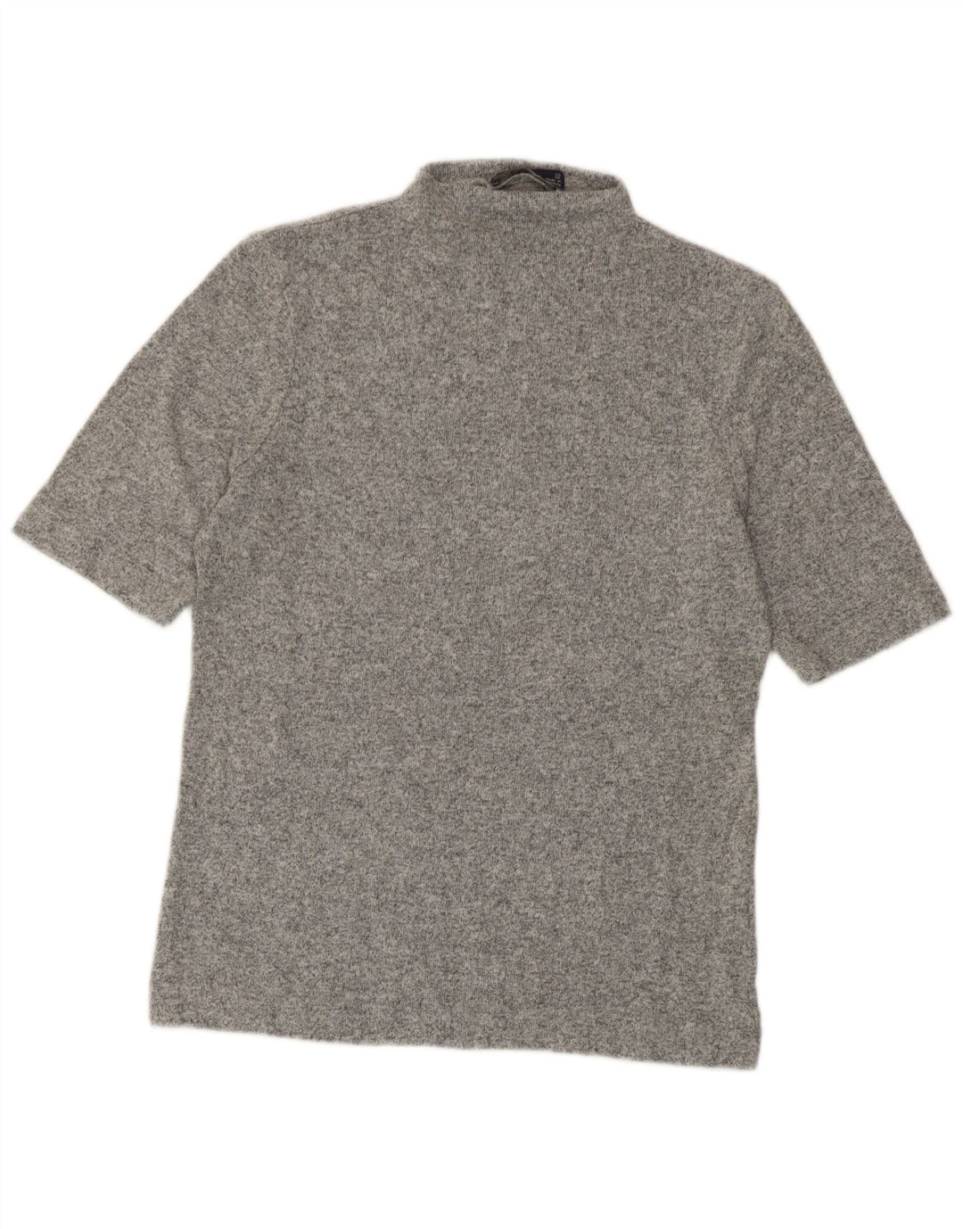 Marks & Spencer Damen T-Shirt Top UK 12 Mittelgrau meliert