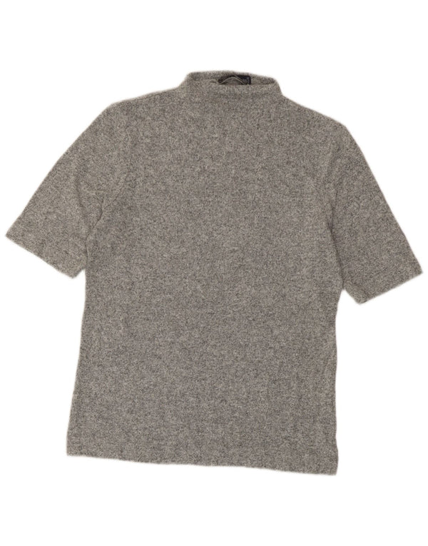 Marks & Spencer Damen T-Shirt Top UK 12 Mittelgrau meliert