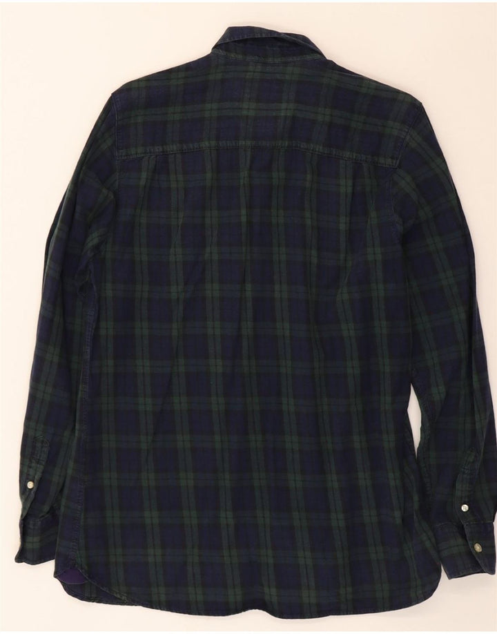NORTH SAILS Mens Shirt Large Navy Blue Check Cotton Vintage North Sails and Second-Hand North Sails from Messina Hembry 
