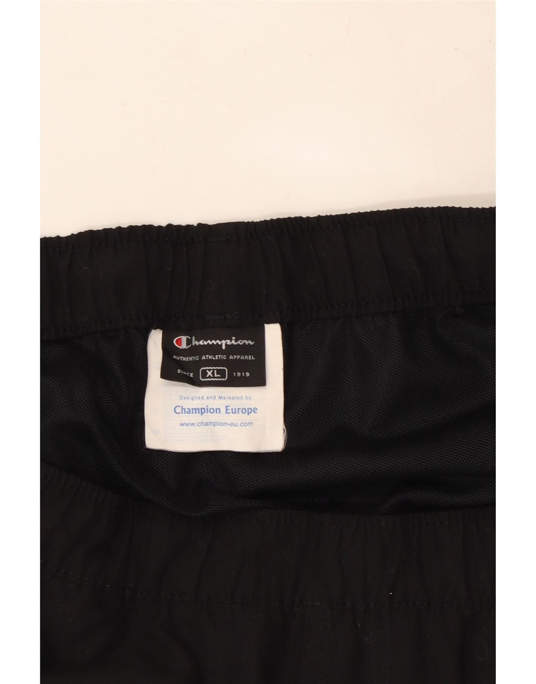 Champion Herren-Badeshorts mit Grafik, XL, schwarzes Farbblock-Polyester