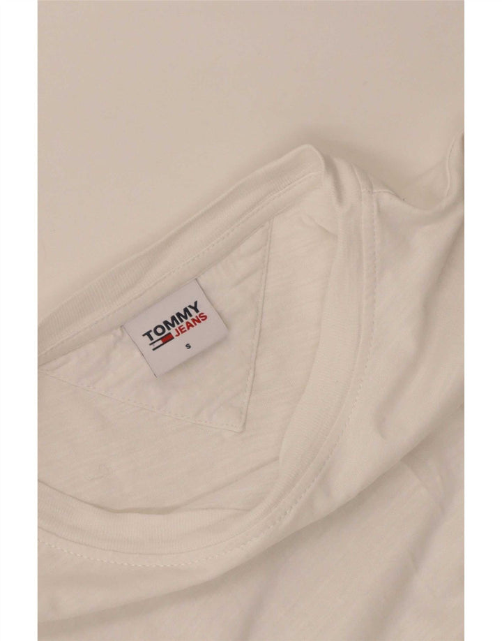 Tommy Hilfiger Herren T-Shirt Top Small Weiß