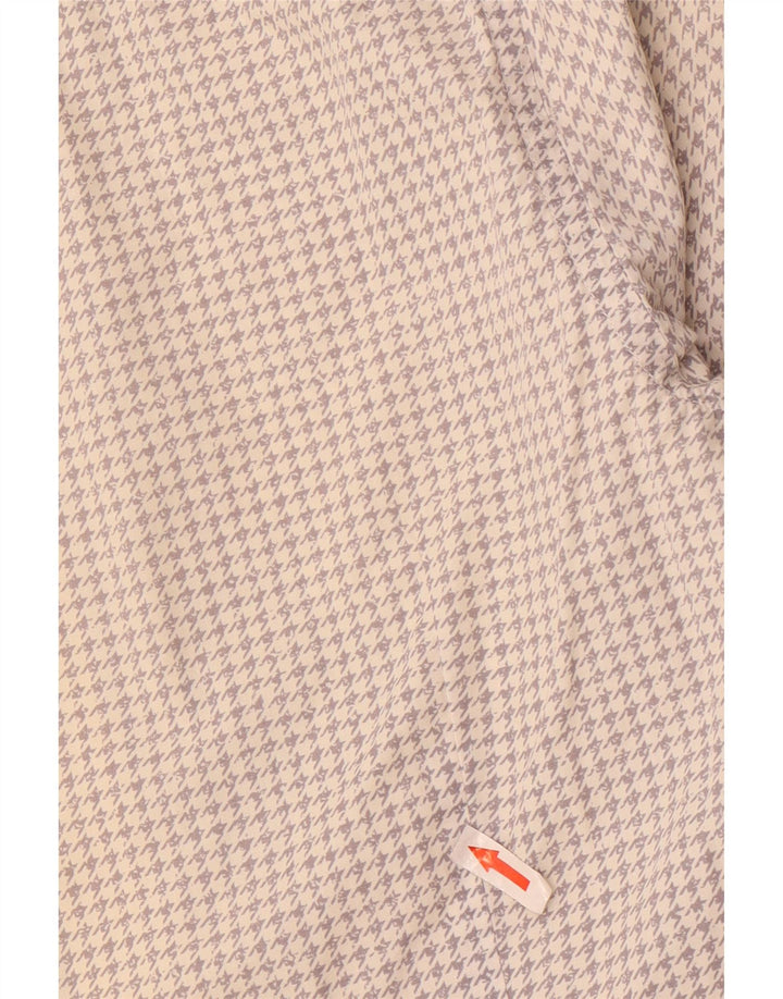 Hugo Boss Slim-Fit-Hemd für Herren, kleines weißes Hahnentrittmuster