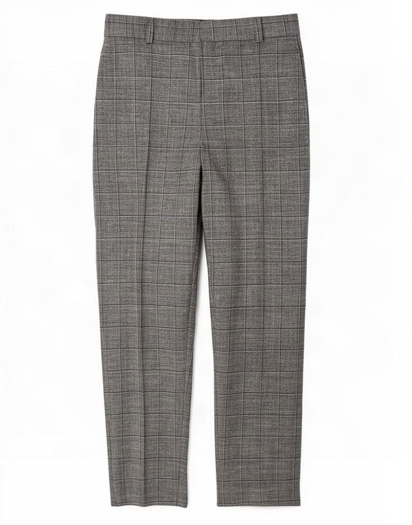 Marks & Spencer Damen Anzughose UK 14 Large W30 L30 Grau kariert