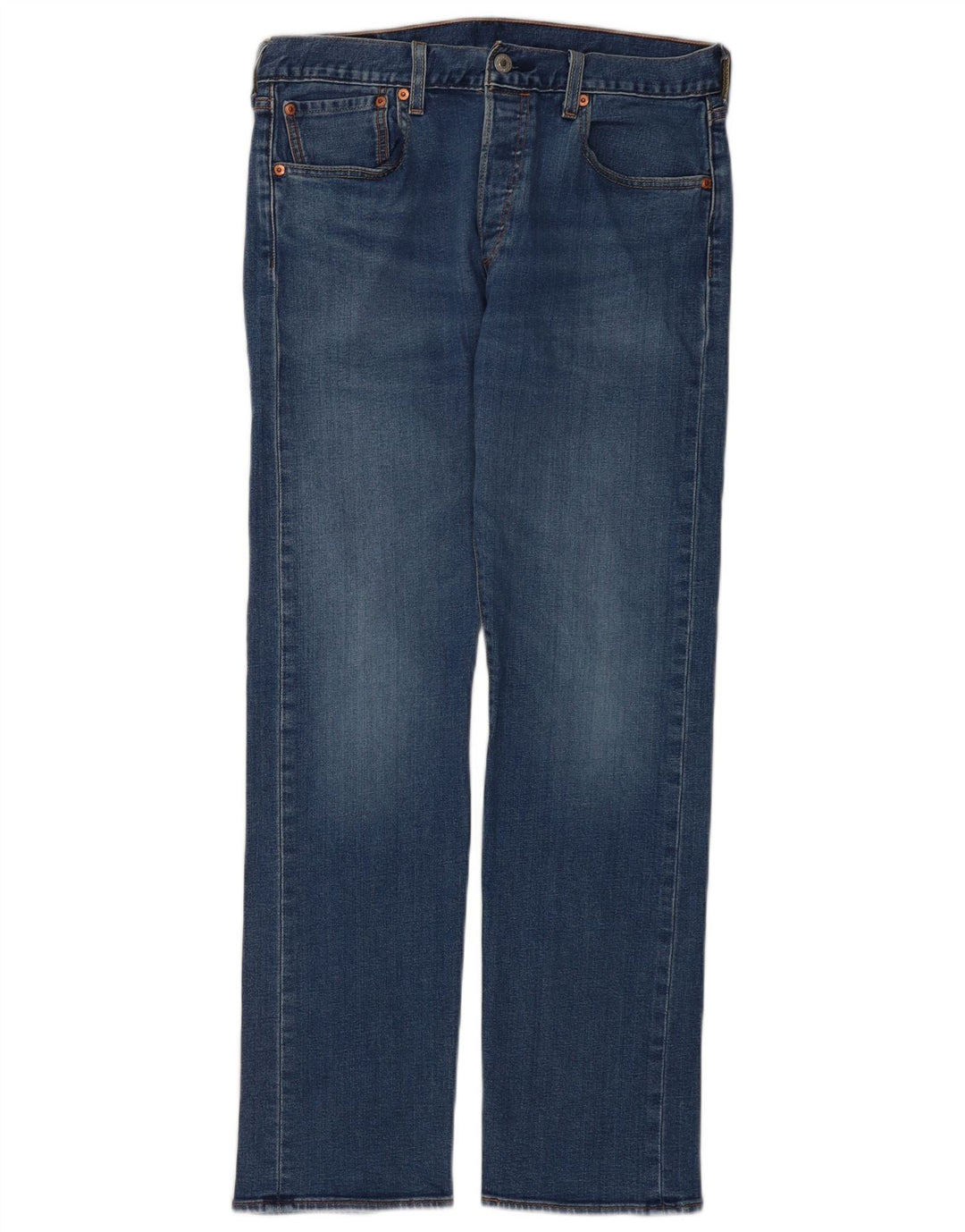 Levi's Herren 501 Straight Jeans W32 L32 Blaue Baumwolle