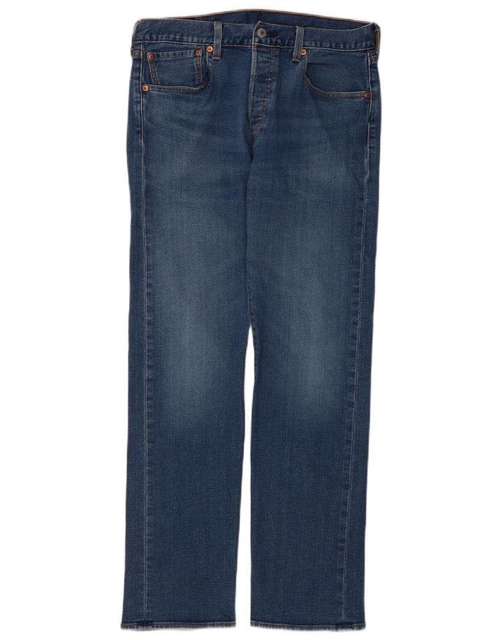 Levi's Herren 501 Straight Jeans W32 L32 Blaue Baumwolle