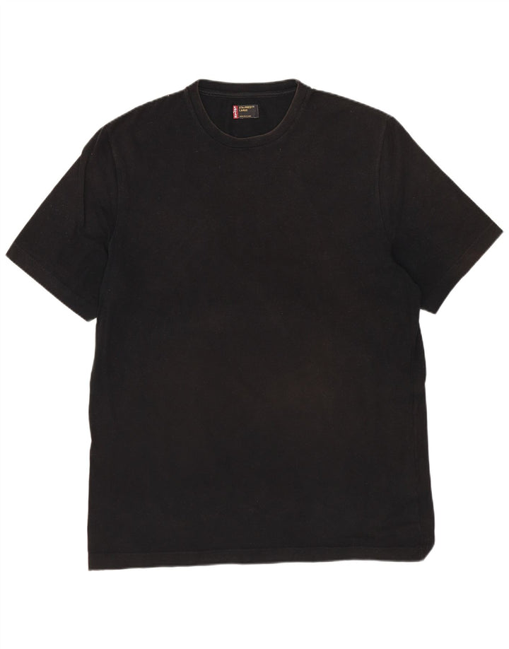 LEVI'S Herren T-Shirt Top Large Schwarz Baumwolle