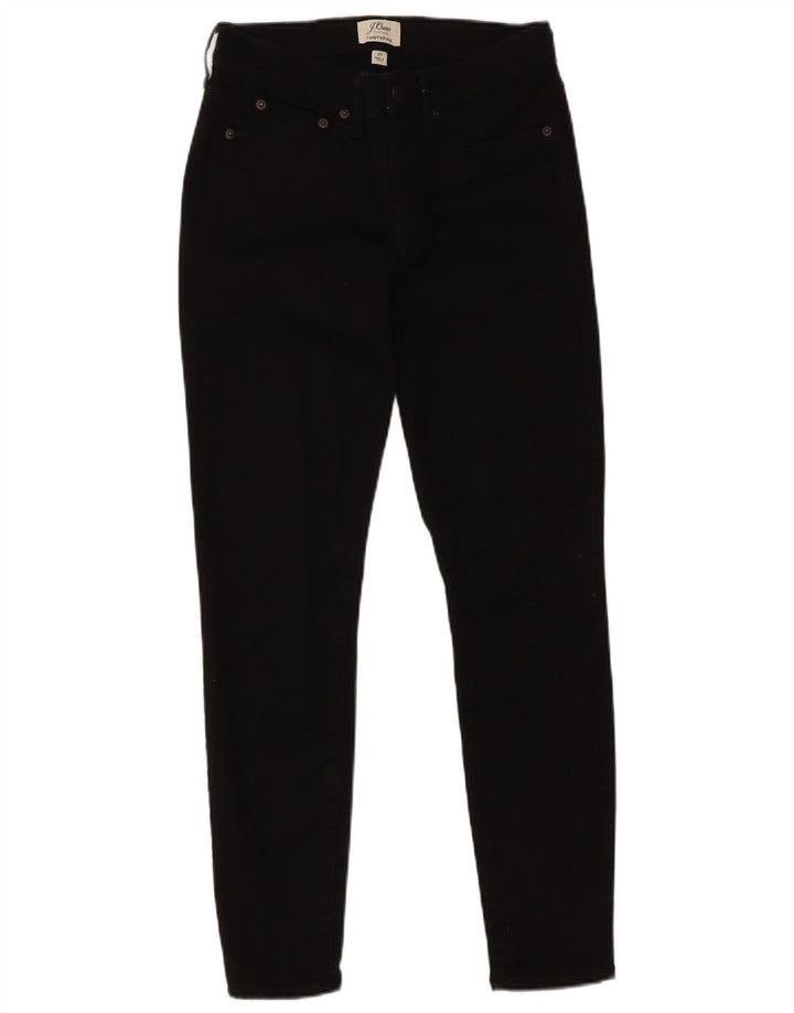 J. Crew Damen Toothpick Skinny Jeans W27 L27 Schwarz