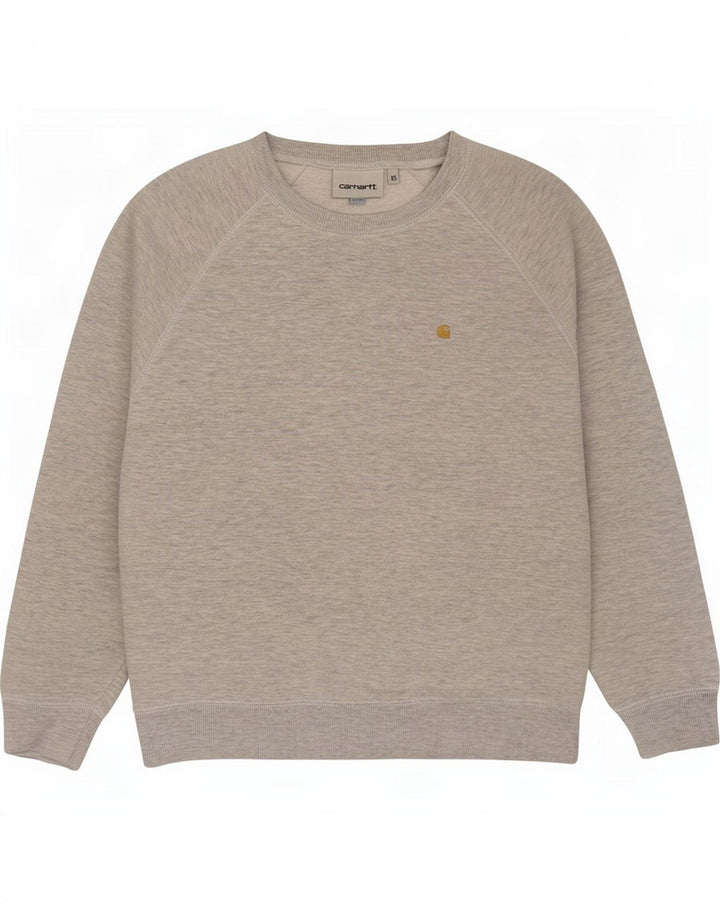 Carhartt Damen Übergroßer Sweatshirt-Pullover UK 6 XS Graue Baumwolle