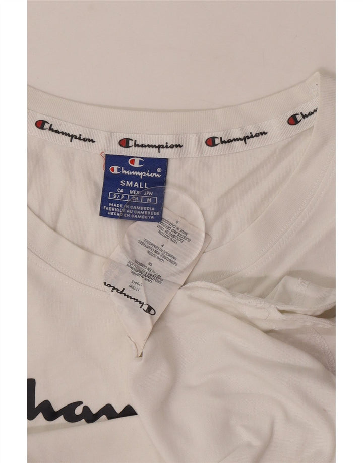 Champion Herren-Weste mit Grafik, Größe S, weiße Baumwolle