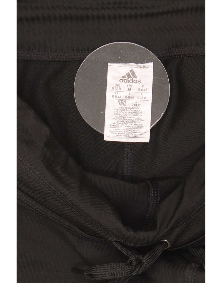 Adidas Damen-Trainingshose UK 12/14 Mittelschwarzes Polyester