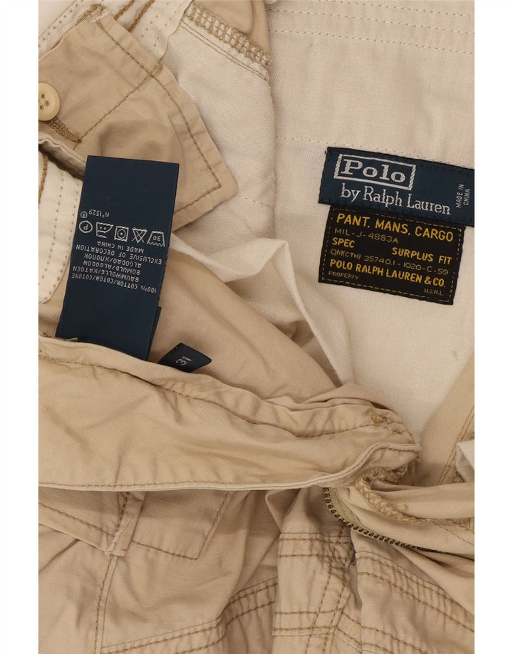 Polo Ralph Lauren Herren Cargoshorts W31 Mittelbeige Baumwolle