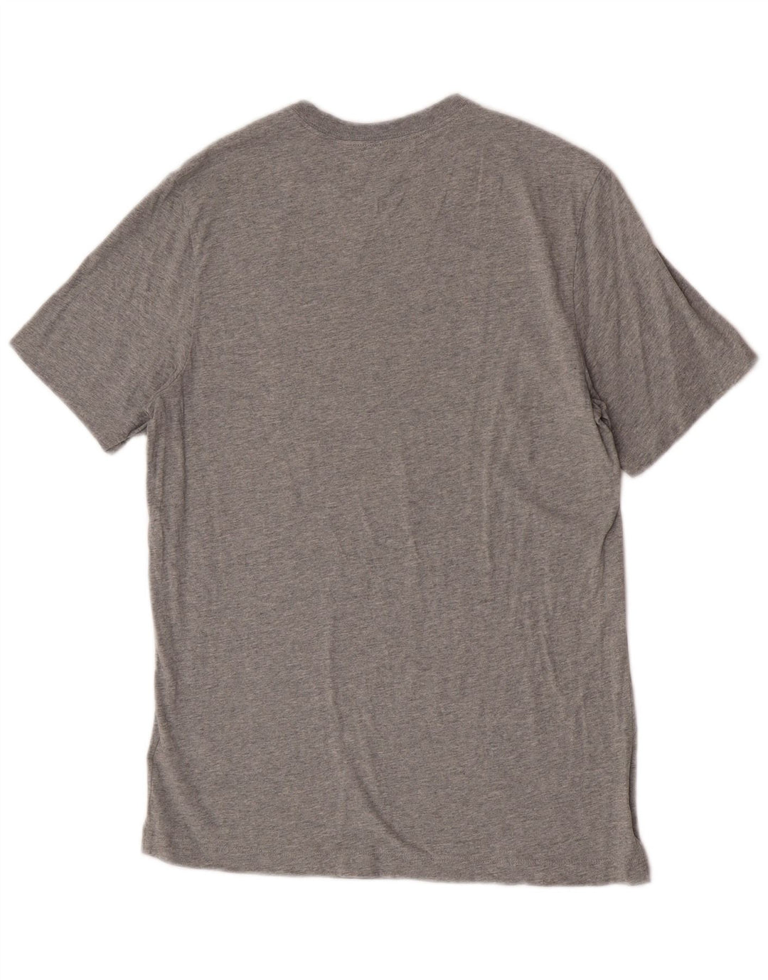 Nike Herren-T-Shirt-Oberteil aus mittelgrau gefleckter Baumwolle