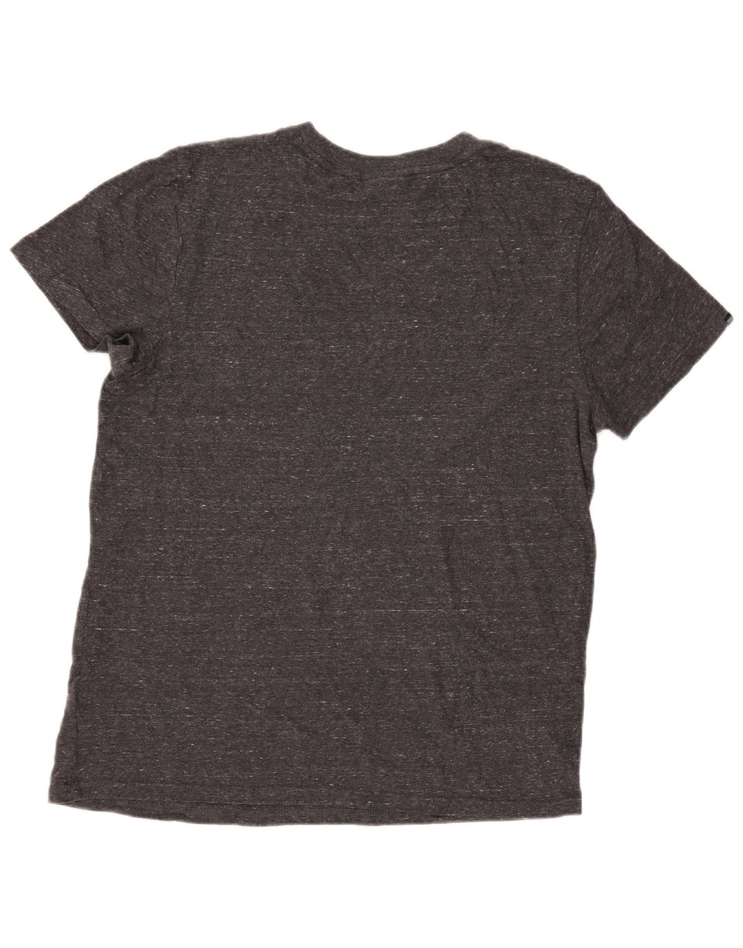 Superdry Herren-T-Shirt-Oberteil XL aus grau gefleckter Baumwolle