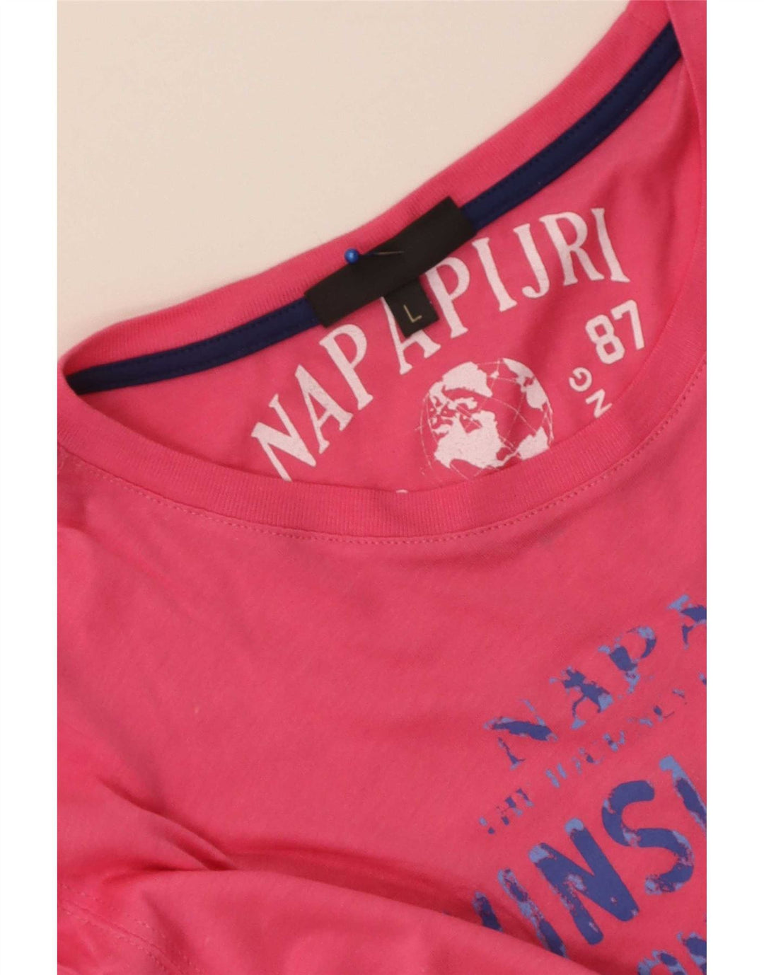 Napapijri Herren T-Shirt mit Grafik, Größe L, Rosa