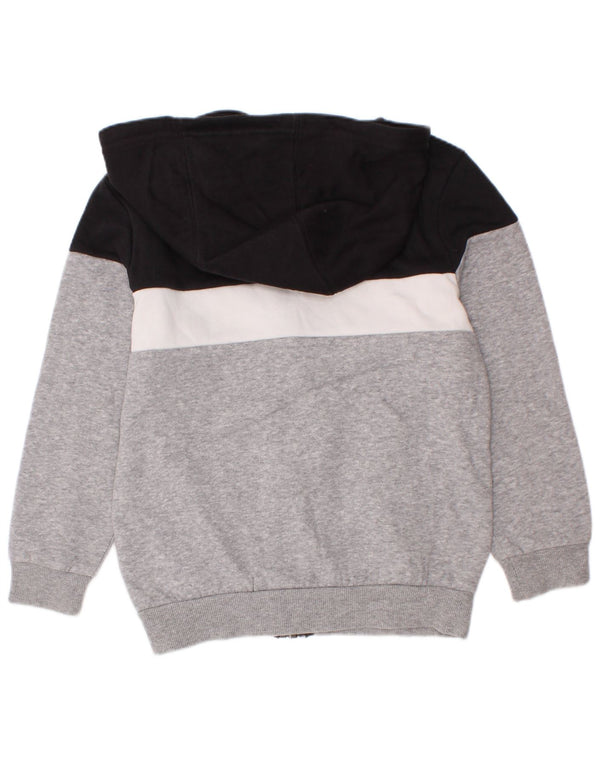 Adidas Jungen Manchester United Kapuzenpullover mit Reißverschluss, 6–7 Jahre, Grau, Farbblock