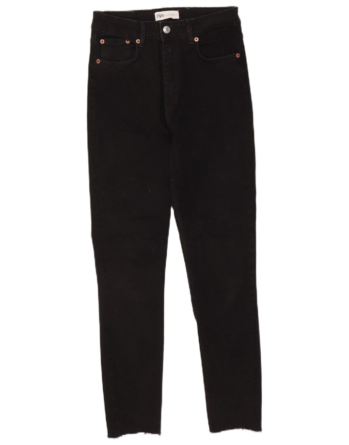 Zara Damen Skinny Jeans Medium W28 L26 Schwarz
