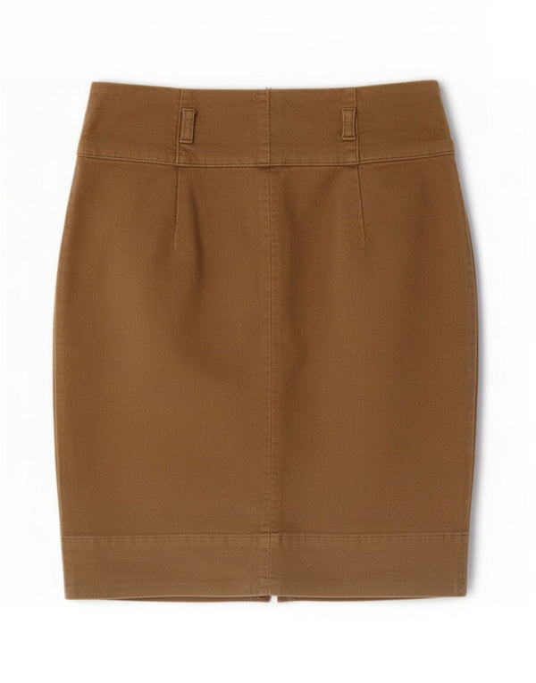 Zara Damen Cordrock Small W26 Beige