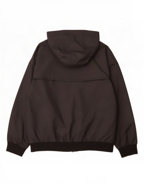 Nike Jungen-Regenjacke mit Kapuze, 10–11 Jahre, mittelgroßes schwarzes Polyester